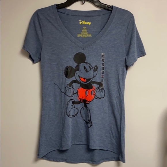 Disney Tee Womens XS, NWT, Retro Mickey, Blue-Grey - Picture 1 of 5
